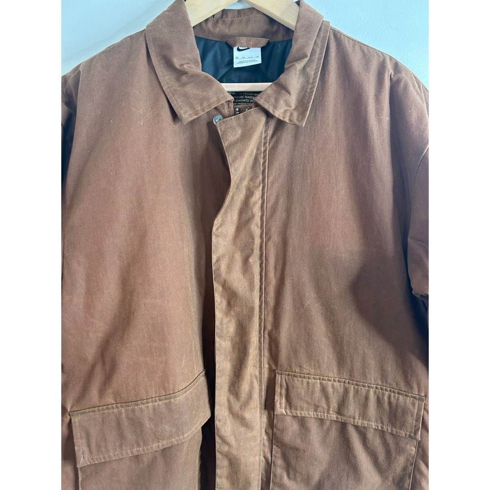 Nike Mens Waxed Canvas Work Jacket Fn3130-281 Mens XS Utility Quilted Lining - Picture 3 of 10
